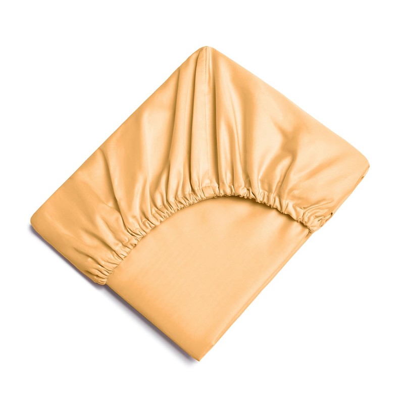 Oxford Homeware Ochre Double Fitted Sheet -100% Brushed Microfibre 1800