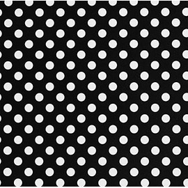 HDsticker Self Adhesive Vinyl Polka Dots Shelf Liner Drawer Liner Paper for Cabinets Dresser Drawer Table Furniture Wall Decal 17.7X117 Inches Black and White