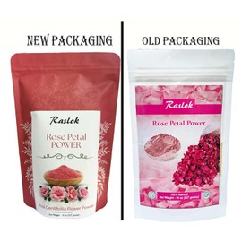 Raslok Rose Petal Powder | 100% Natural and Pure Skin care | Face Packs & Facial Mask (8 Oz)