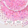 Light Pink Resin Jelly Rhinestones for Crafts, Flatback Gems for