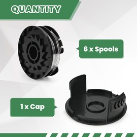 Flaveano Parkside Strimmer Line Spool 6 Spools and 1 Lid