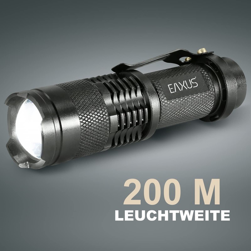 Eaxus® Set of 2 LED Torch Glow-X Professional Mini Torch