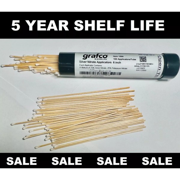 2025 NEW GRAFCO Silver Nitrate Sticks 6" Applicator Petnails Warts