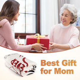 mom Blanket and Eye mask Best mom Ever Gifts，mom Birthday Gifts Mothers Day from Son and Daughter, Birthday Gift，Gifts for mom Unique。A Soft and Comfortable Blanket 50" x60"
