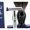 2 Pcs Men's Shaving Set.Comes with Black Badger Shaving Brush