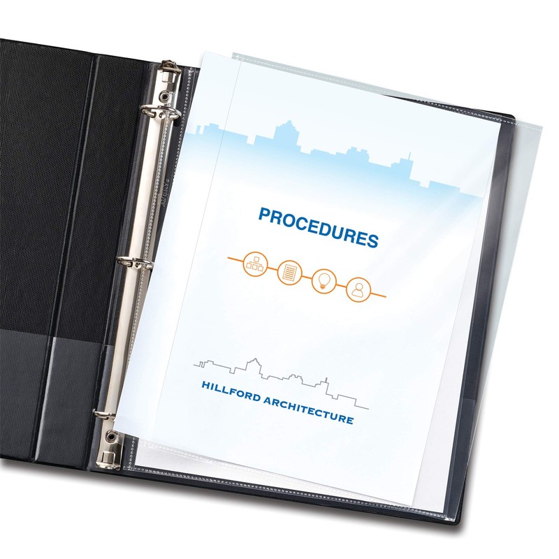 AVERY Side Insert Sheet Protectors, Diamond Clear, Fits Letter Size