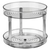 mDesign Lazy Susan Two Tier Kitchen Rack - Practical Spice