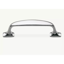 Restoration Hardware New RESTORATION HARDWARE BISTRO Polished  Nickel 4" DRAWER PULL CABINET HANDLE V