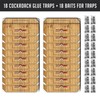Roach Traps Indoor Sticky (18 Pack) - Glue Traps for