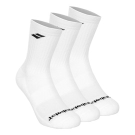 Babolat 3 Pairs of Tennis Socks White Size 39/42, White