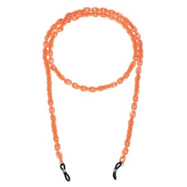 uxcell Eyeglass Chains for Women, Resin Eyeglass Holder Chains Adjustable Sunglasses Lanyards Holder Chain Beaded String Holder Anti-Lost Strap for Glasses Sunglasses, Orange