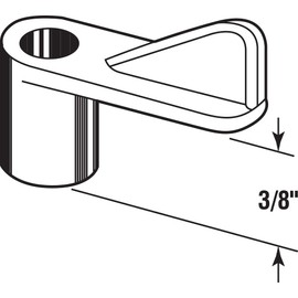 Prime-Line PL 14580, 3/8 in, Gray (100-pack) Plastic Screen Clip, 7/16