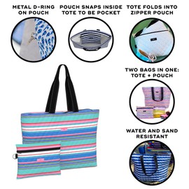 SCOUT Plus 1 Foldable Travel Bag, 2 Bags in 1, Tote Folds into Zipper Pouch