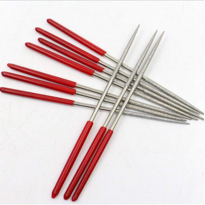2PCS Diamond Needle File Round Diamond Files Tools for Metal