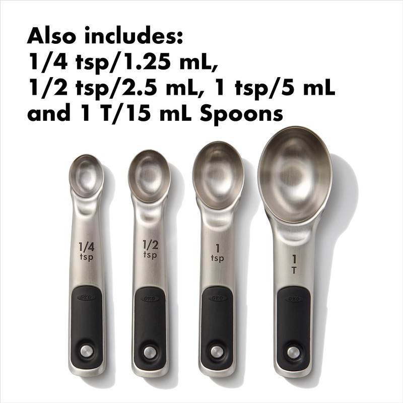 OXO Good Grips Stainless Steel Measuring Cups and Spoons Set,