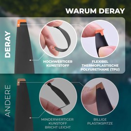 DERAY Propeller for DJI Mini 4 Pro Drone, TPU Rubber Tip, Fly More Combo, Quiet Replacement Propellers, 8 Pieces/4 Pairs