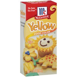McCormick Yellow Food Color, 1 fl oz (Pack of 6)
