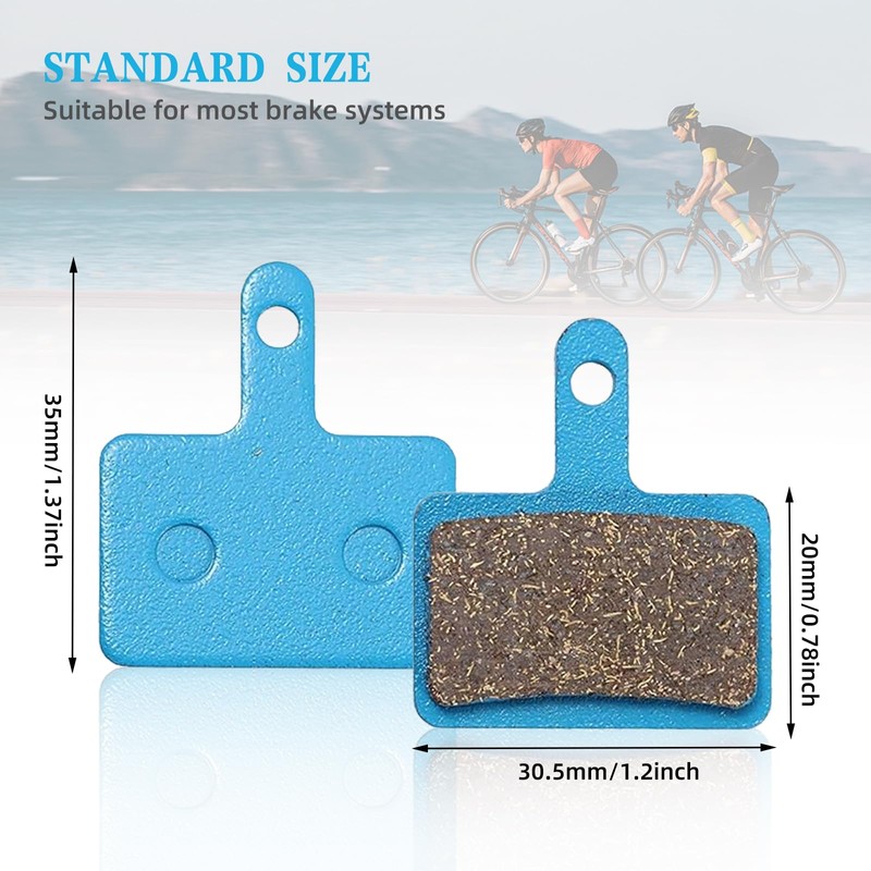 Bicycle Brake Pads 4 Pairs Brake Pads Bicycle Disc Brake