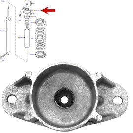 ROBUST Rear Suspension Top Strut Mount for Ford C-Max Focus C-max Focus Mk2 Mk3 Mazda 3 BK Volvo V40 V50 1300459 1233950 30647413 1444281 1692273