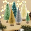 30PCS Mini Christmas Tree, Bottle Brush Trees Mini Sisal Snow