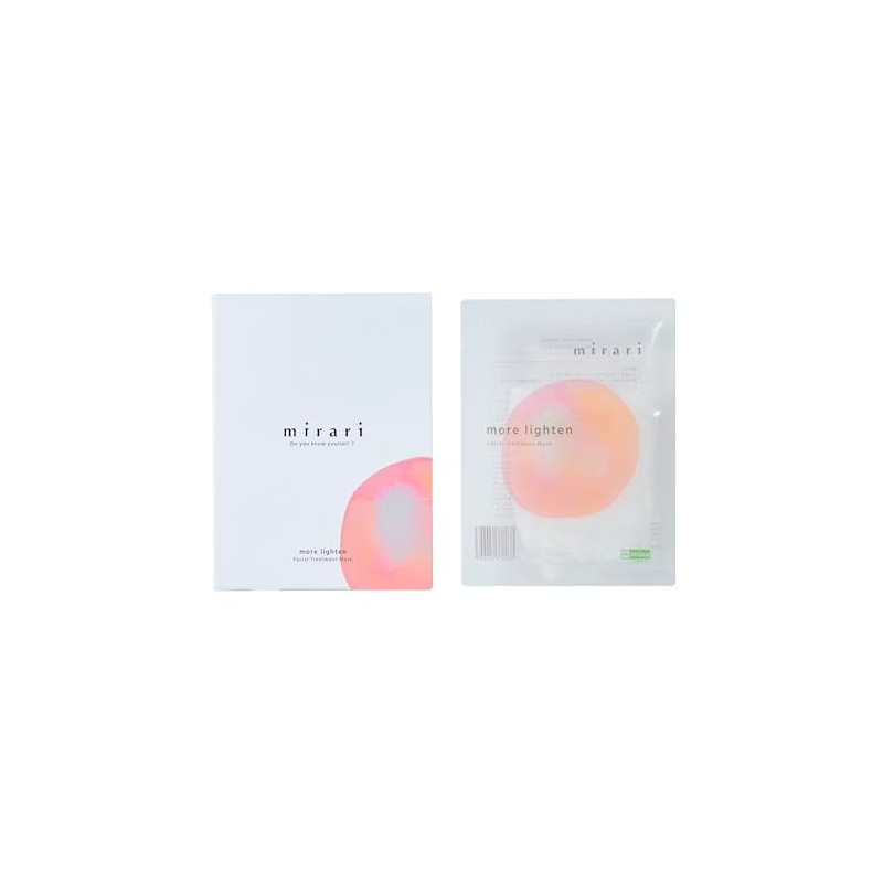 Mirari Facial Treatment Mask, More Lighten, 5 Pieces, Sheet Mask,