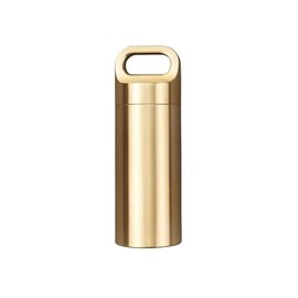 Large 62mm Solid Brass Waterproof Pill Money Container Key Ring