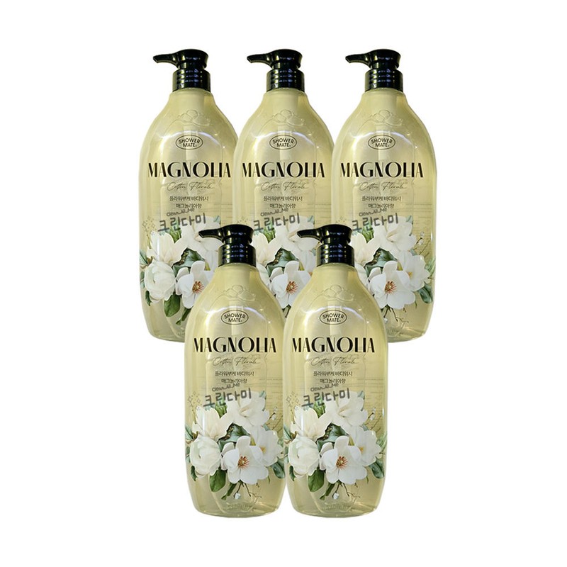Shower Mate 샤워메이트 플라워부케 바디워시 매그놀리아 900ml x5개 Shower Mate