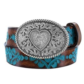 Justin Brown Turquoise Hope Heart - Accessories Belt Kids