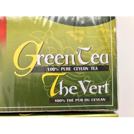 Ceylon Green Tea Bags, 100% Pure, 72 Count, Pack of 2