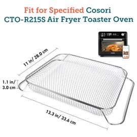 COSORI Air Fryer Basket for CS100-AO & CTO-R251S, Air Fryer Toaster Oven Replacement Accessories