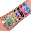 Moon Glitter Holographic Shapes - 100% Cosmetic Glitter for Face,