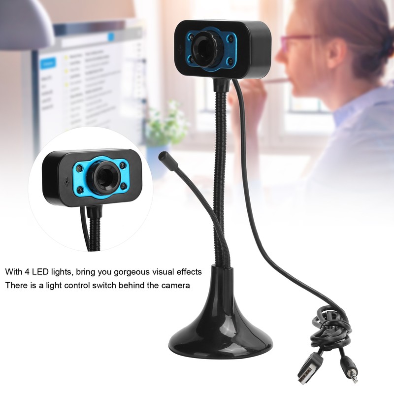 Camera USB Video Webcam DriveFree Manual Focus Adjustment with External