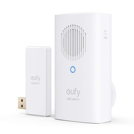 eufy Security Video Doorbell Add-on Chime, Requires 2K (Battery Powered) or Video Doorbell Dual, Simultaneous Ringtone, Volume Control, Works with HomeBase 2/HomeBase 3