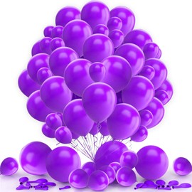 Purple Balloons 12 inch Purple Party Balloons for Purple Theme Party Decoration Weddings Baby Shower Birthday Parties Supplies Arch Decor 15 Pack