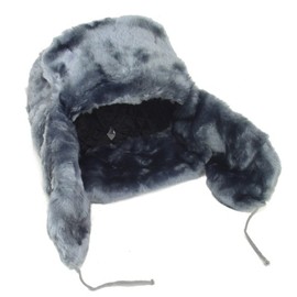Russian Winter Hat Ushanka Gray (Large)