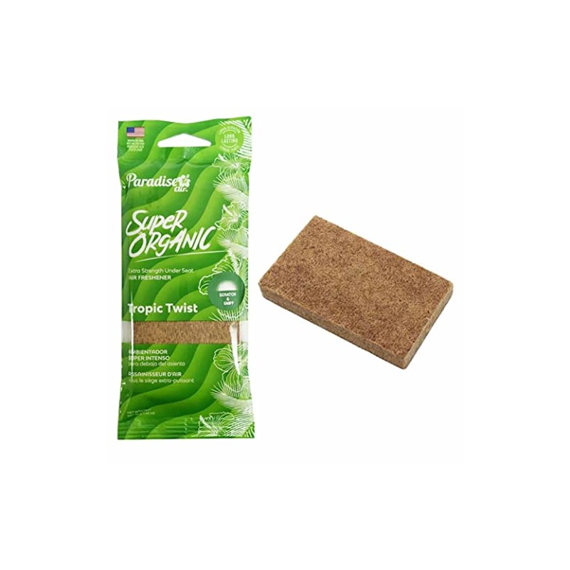 2 Pc Paradise Super Organic Tropical Twist Air Freshener Block