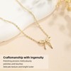 prgislew 14K Gold Bow Necklace for Women - Bow Necklace