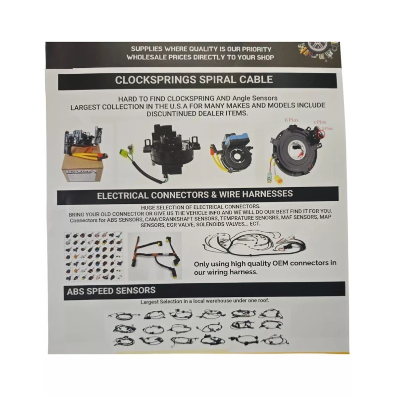 ISUMO Clockspring Fits Dodge Journey 2011-2020 W/O Heated Steering W/O