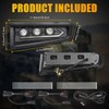 MSIZOY Front Bumper LED Fog Light Compatible With For Ford