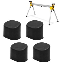 N074647 Miter Saw Stand Feet Replacement for Dewalt DWX Series - Rubber Foot Pads Compatible with DWX723, DWX724, DWX725, DWX725B Heavy Duty Work Stands - Non-Slip Leg Boots Accessories(4 Pcs)