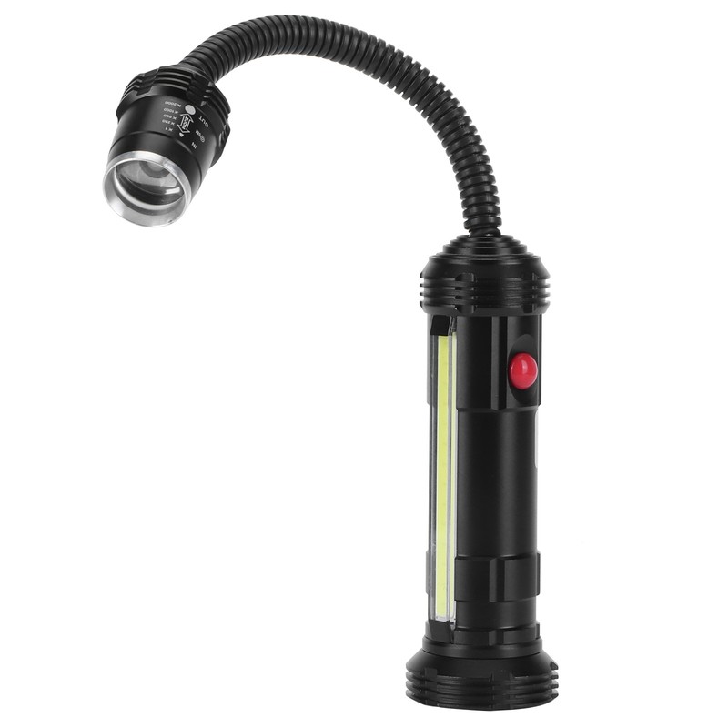 LED Zoom Machine Tool Working Light USB Charging Gooseneck Magnetic