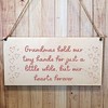 Second Ave Grandma's Hold Our Hearts Forever Wooden Hanging Gift