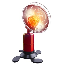 Propane Heater, 6200 BTU Camping Heater for Tents, Portable Tent Heater with Gas Cylinder Stand, Patio Outdoor Heater with Valve and Tip-over Switch (Fuel not included)