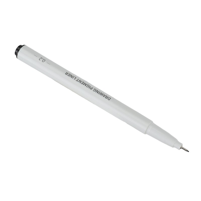10Pcs Waterproof Micro Line Pens Strong Coverage Black Micro Pens