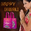 VDESFUEBY 20Pcs Diwali Gift Bags Happy Diwali Non-woven Gift Bags,