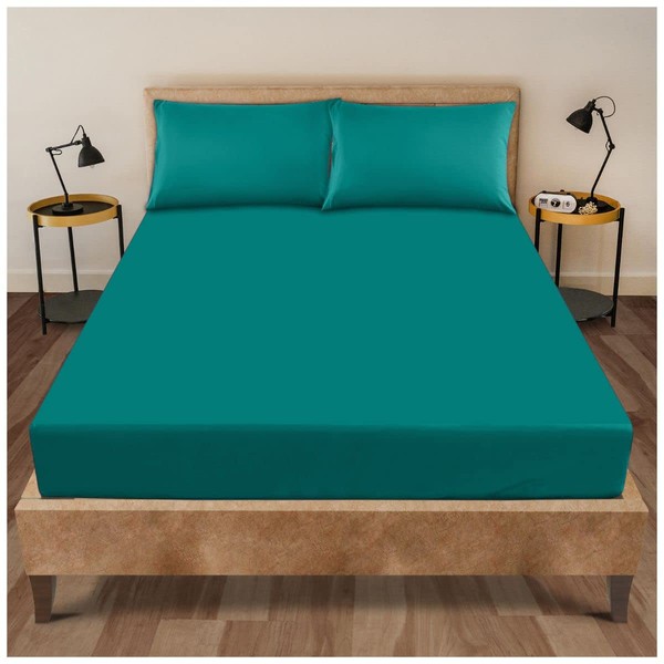 Soft & Cozy Non Iron Percale Sheets, Plain Bedding Bedsheets,