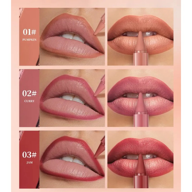 Set Labiales Mate En Barra Larga Duración Con Estuche 6pcs