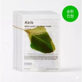 Abib 아비브 약산성 pH 시트 마스크 핏 어성초, 10매 Abib Mildly Acidic pH Sheet Mask Fit Cicada, 10 sheets