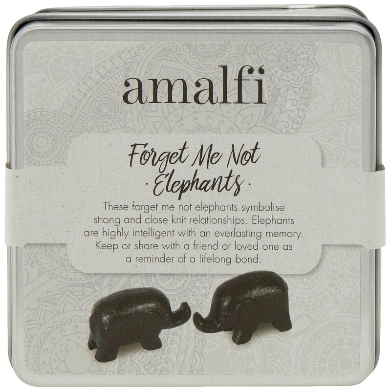 Amalfi EMDE 07 S/2 Forget Me Not Elephants, Black