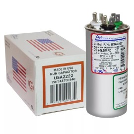 Amrad 20+5 mfd 440 Capacitor replaces 3100248.073 Dometic Duo-Therm RV Air Conditioner